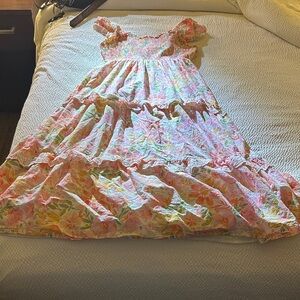 Haute Hippie Multicolor Smocked Dress